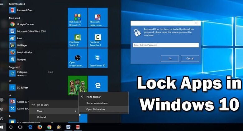 Chỉ dẫn cách khóa các ứng dụng cụ thể trên Windows 10